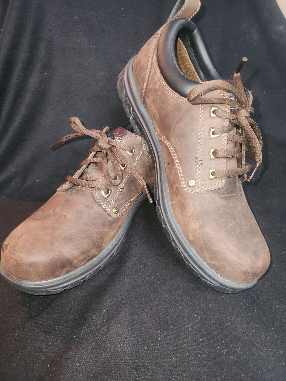 Men's Brown Leather Lace-Up Casual Shoes #455